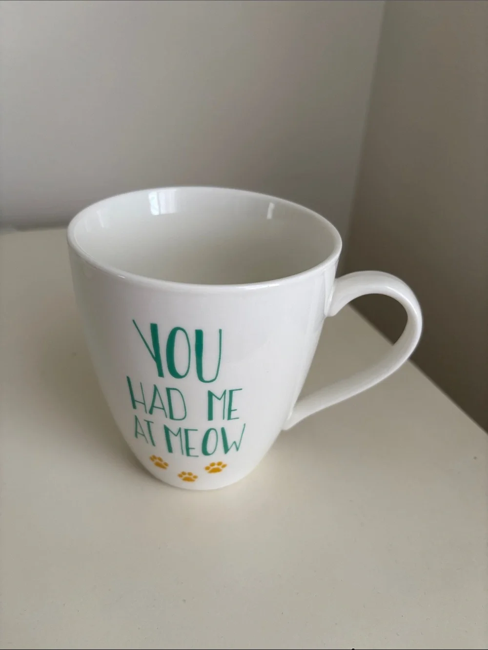 YOU HAD ME AT MEOW PFALTZGRAFF Coffee Mug Cup Cat Paws Cat Lover Gift